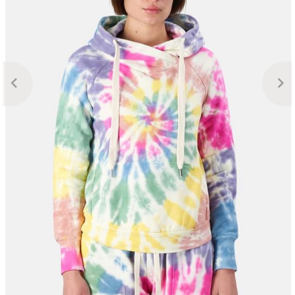 NSF Lisse sweatshirt in Skittles tie dye medium
